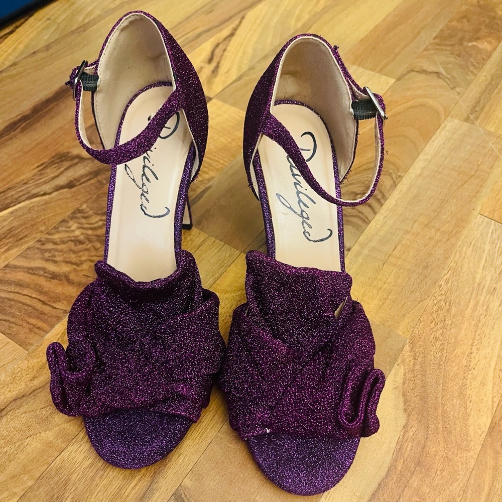 Elegant Purple Women's Heels versatile size 7.5